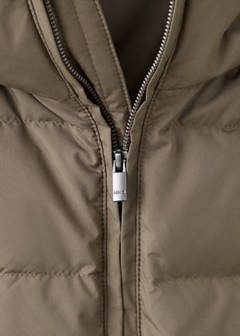 Water-repellent jacket, 80% down, 20% feather filling — Medium Brown 8