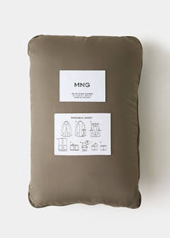 Water-repellent jacket, 80% down, 20% feather filling — Medium Brown 9