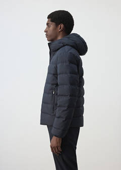 Water-repellent jacket, 80% down, 20% feather filling — Night Blue 5