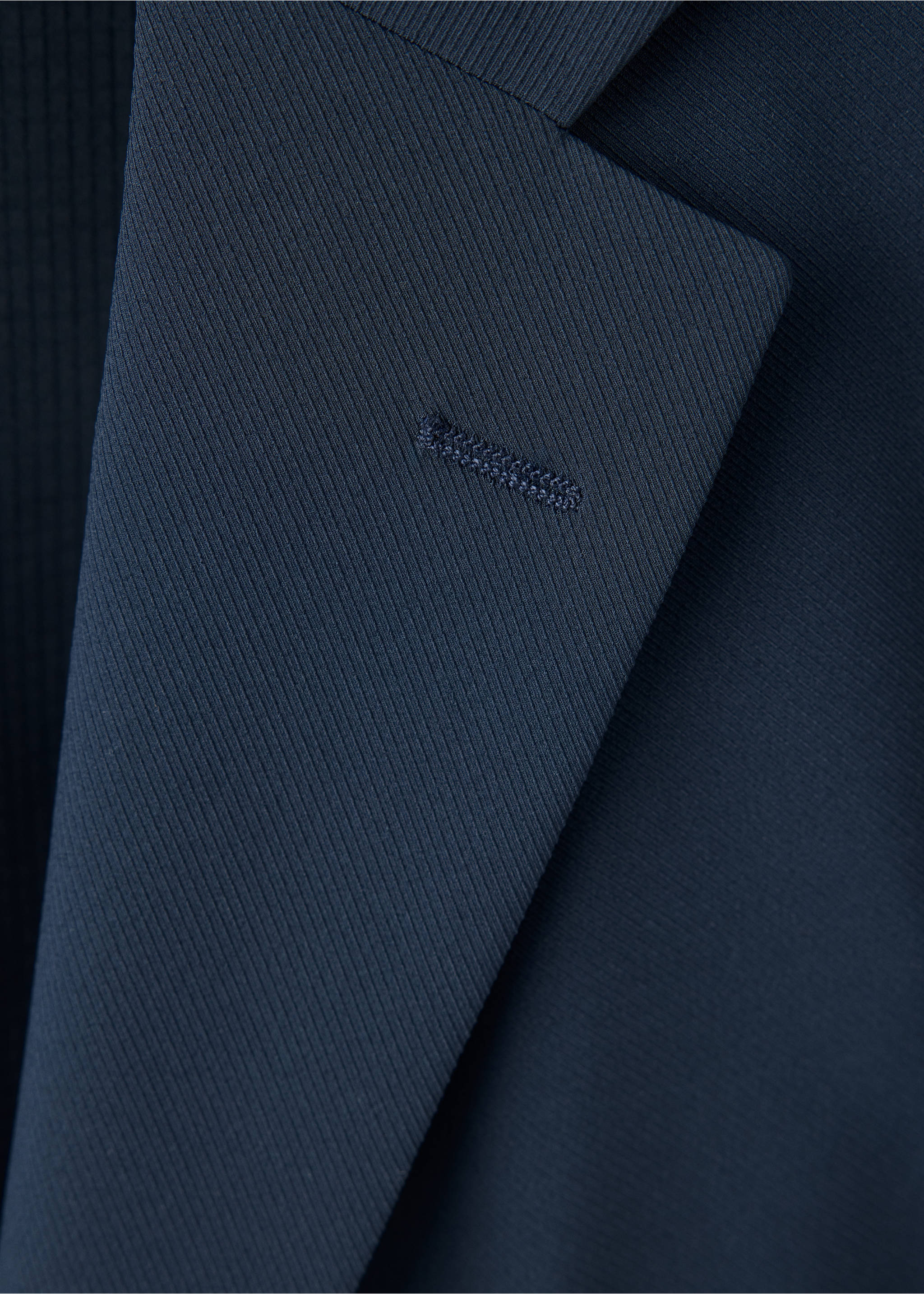 Blazer slim fit termorregulador - Pormenor do artigo 8, Azul. Ref: 37006327-00.