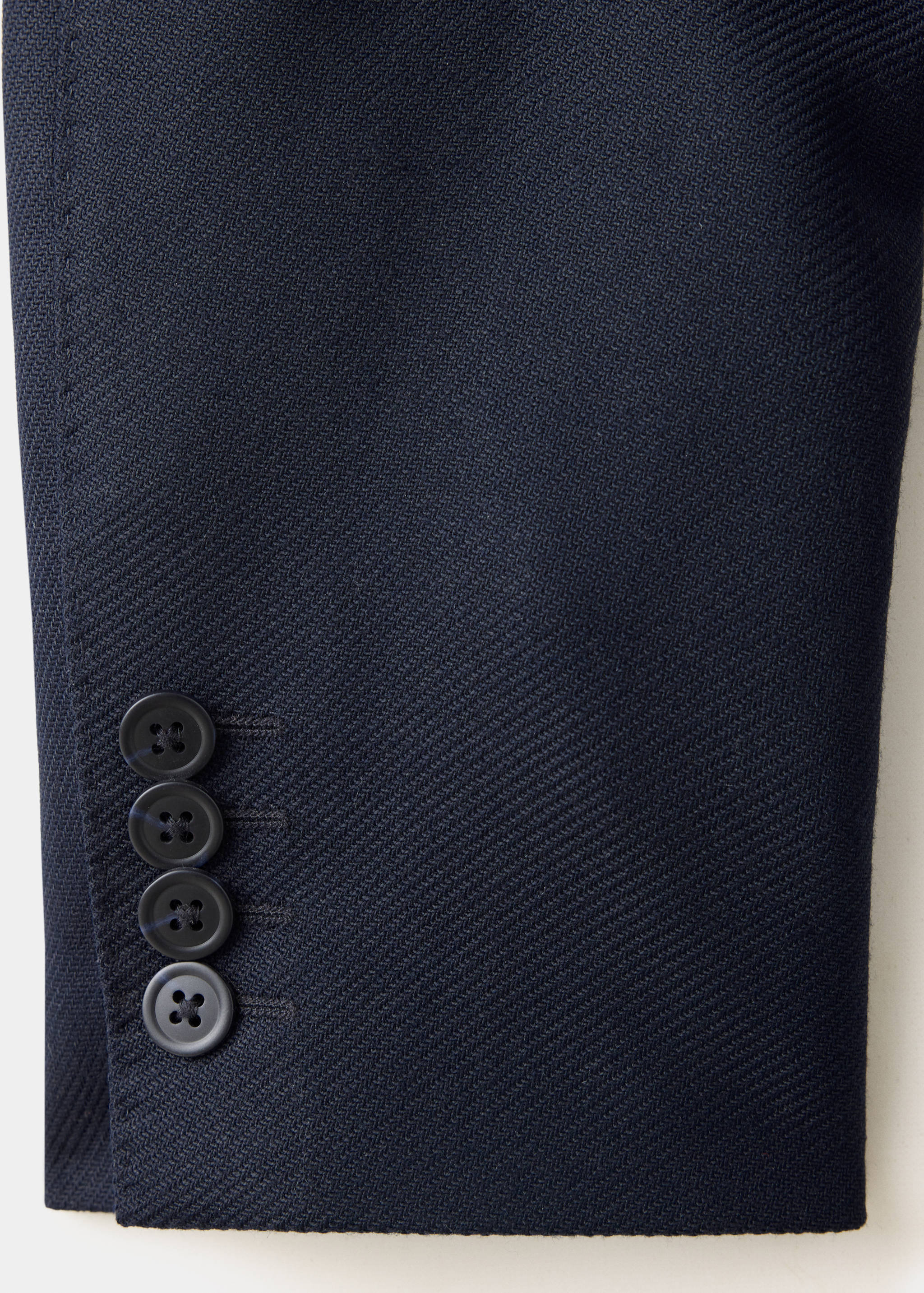 Slim fit wool blend blazer - Details of the article 8