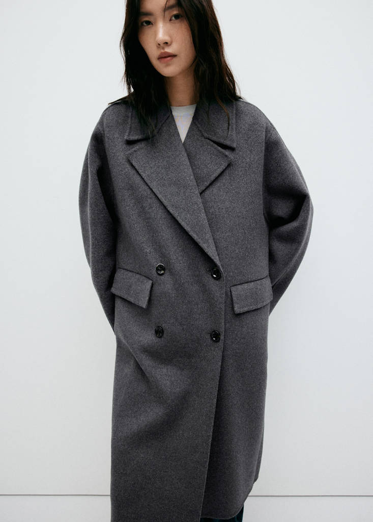 Handmade wool coat — Dark Heather Grey