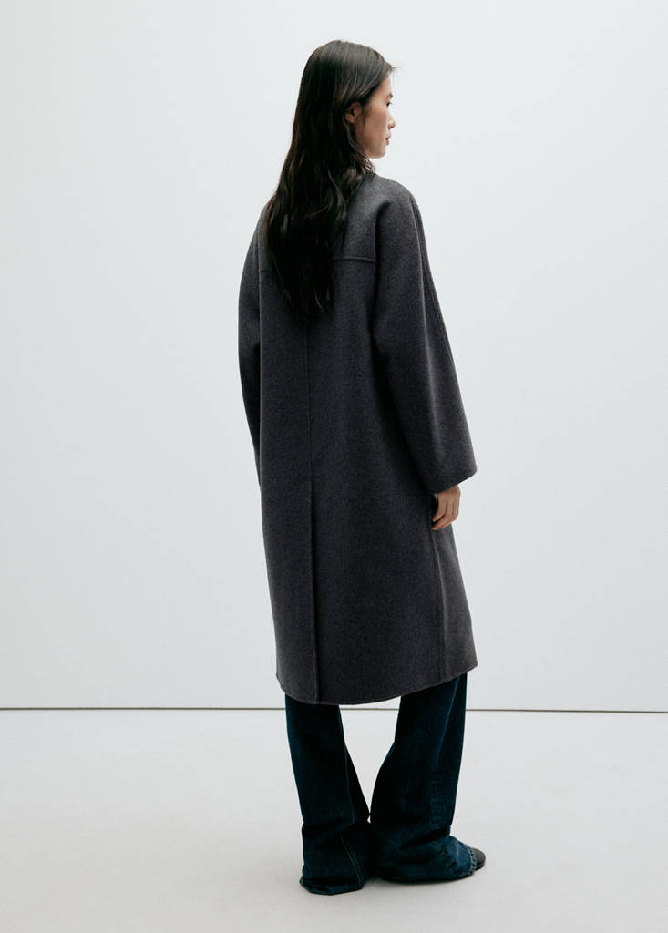 Handmade wool coat — Dark Heather Grey