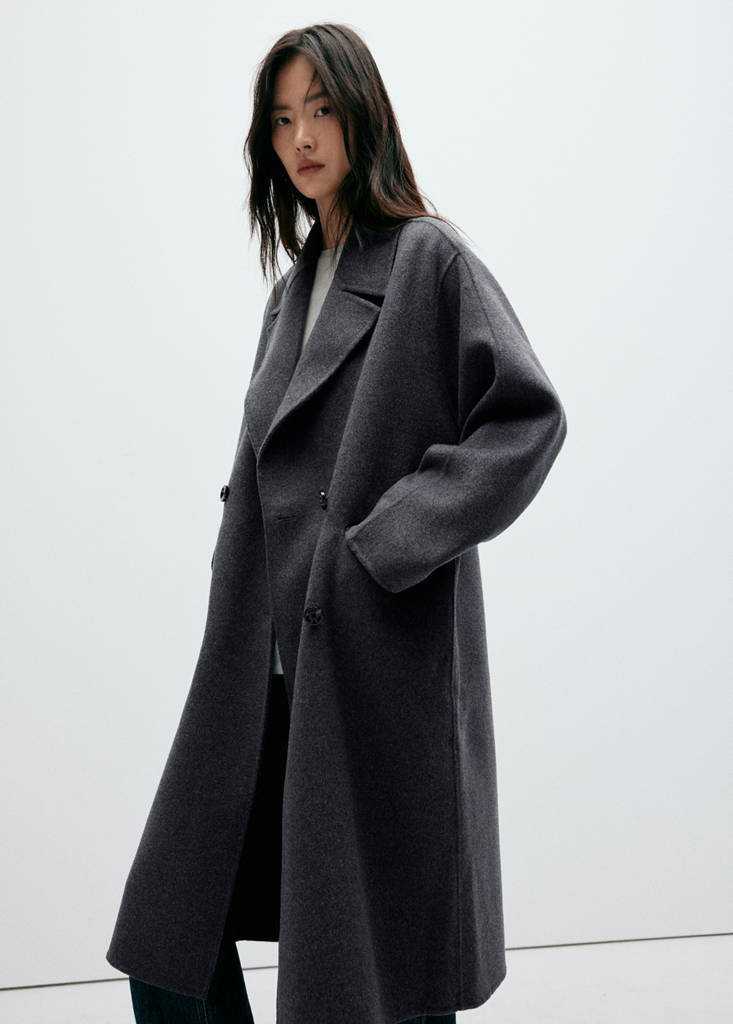 Handmade wool coat — Dark Heather Grey