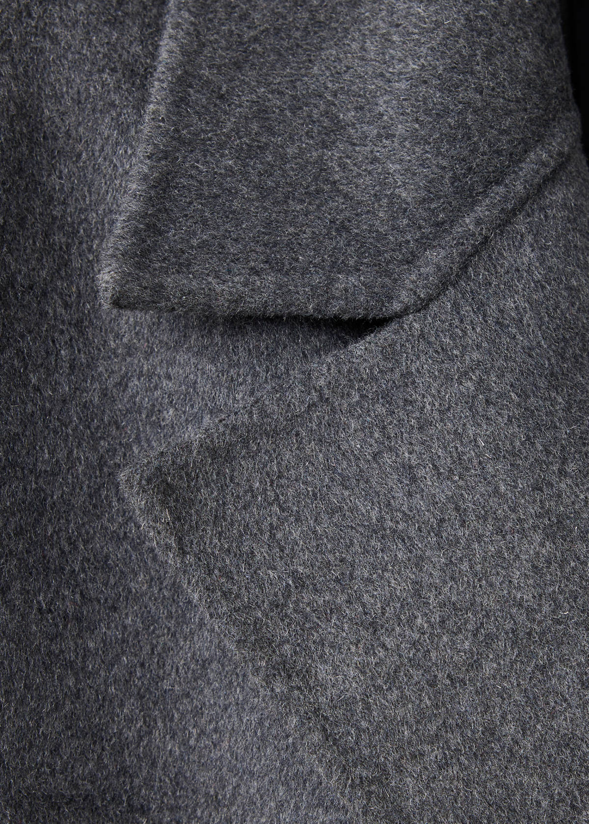 Handmade oversized wool coat — Dark Heather Grey