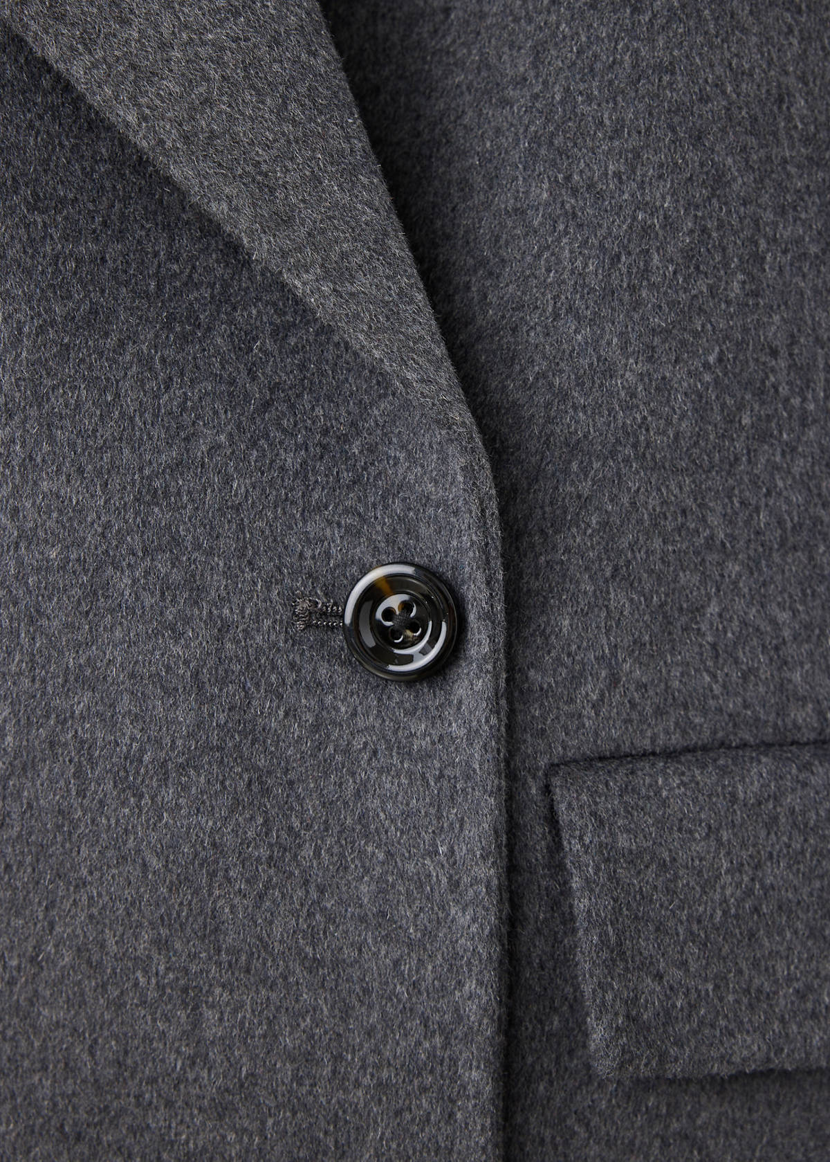 Handmade oversized wool coat — Dark Heather Grey
