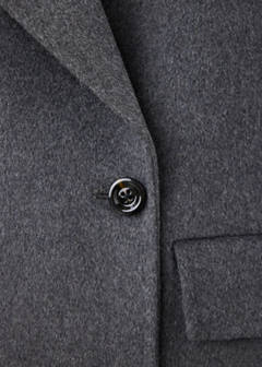 Handmade oversized wool coat — Dark Heather Grey 8
