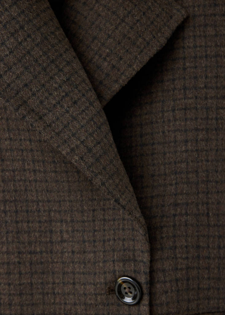 Handmade wool coat — Chocolate