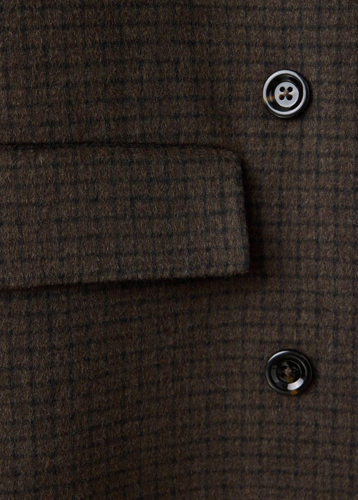 Handmade wool coat — Chocolate