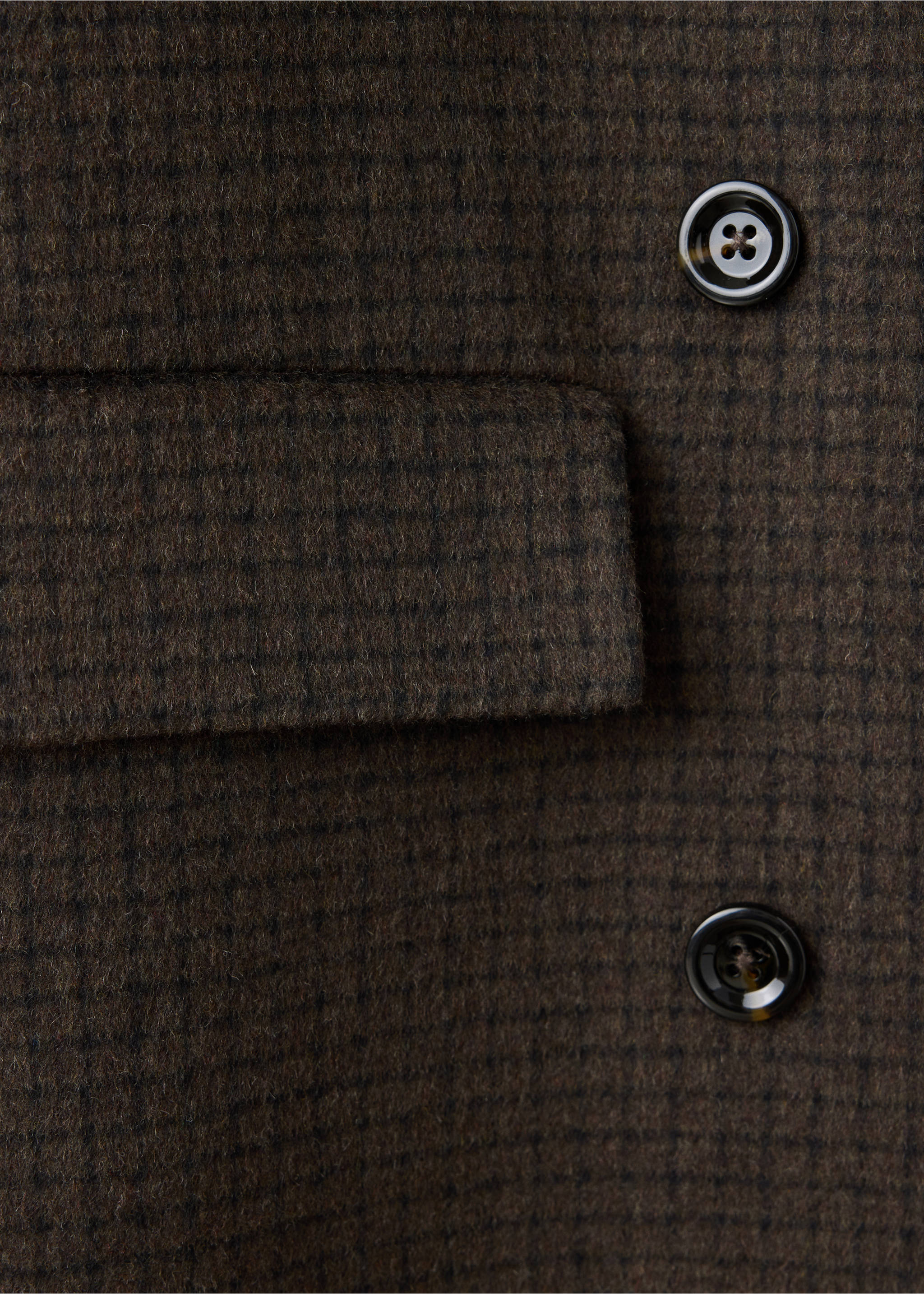 Handmade wool coat - Details of the article 0, Chocolate. Ref: 37006333-00.