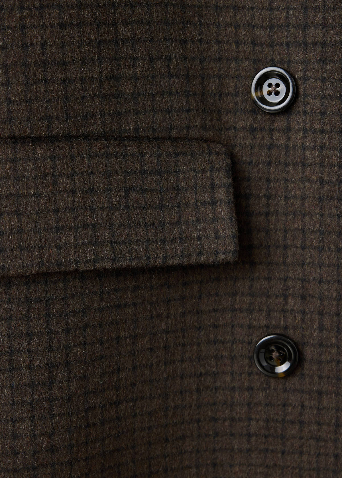 Handmade oversized wool coat — Chocolate