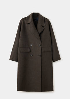 Handmade oversized wool coat — Chocolate 5