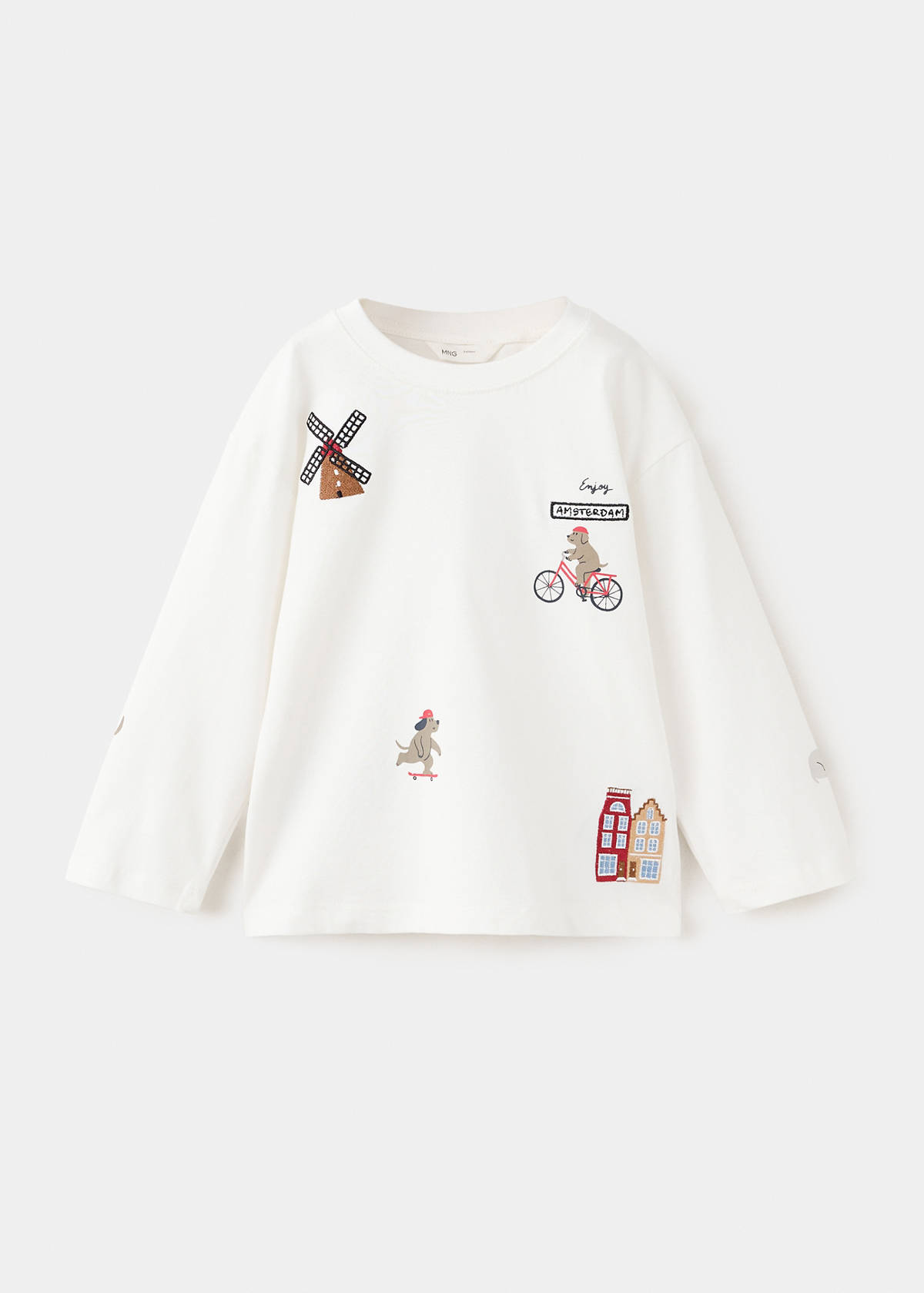 Embroidered cotton shirt — Off White
