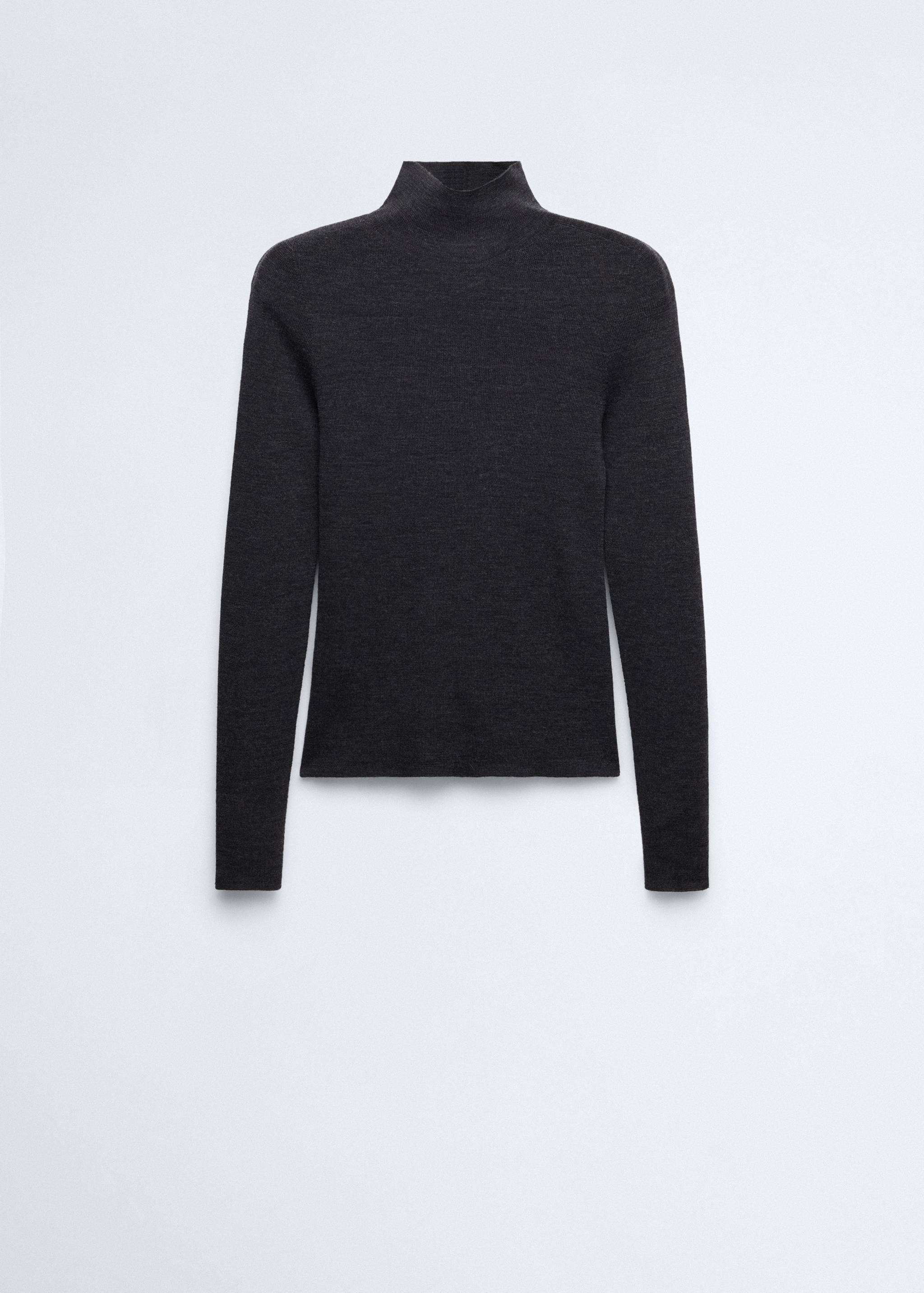 Pull-over 100 % laine col montant - Article sans modèle