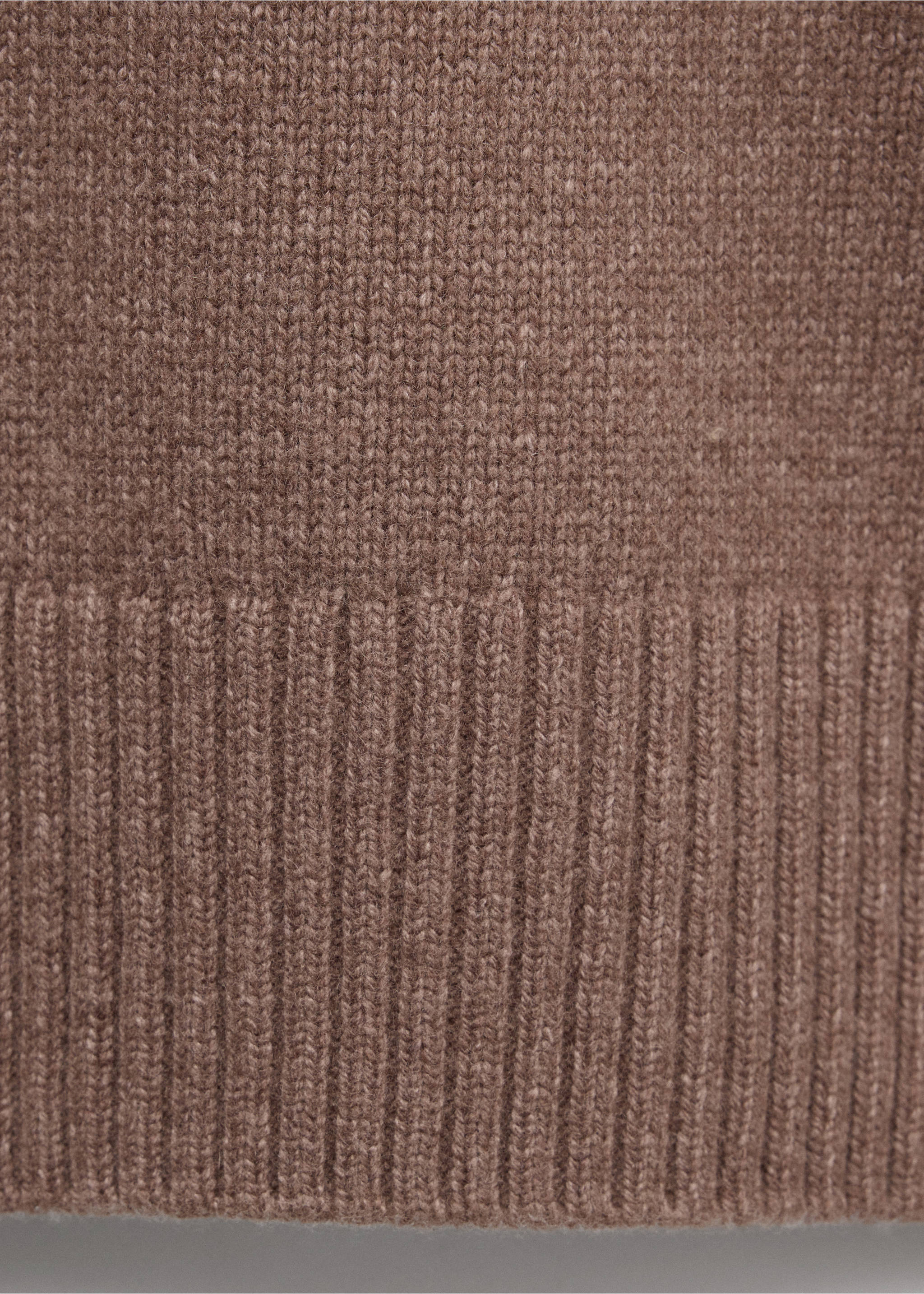 Pull-over laine col rond - Détail de l'article 0, Marron moyen. Ref: 37006338-00.