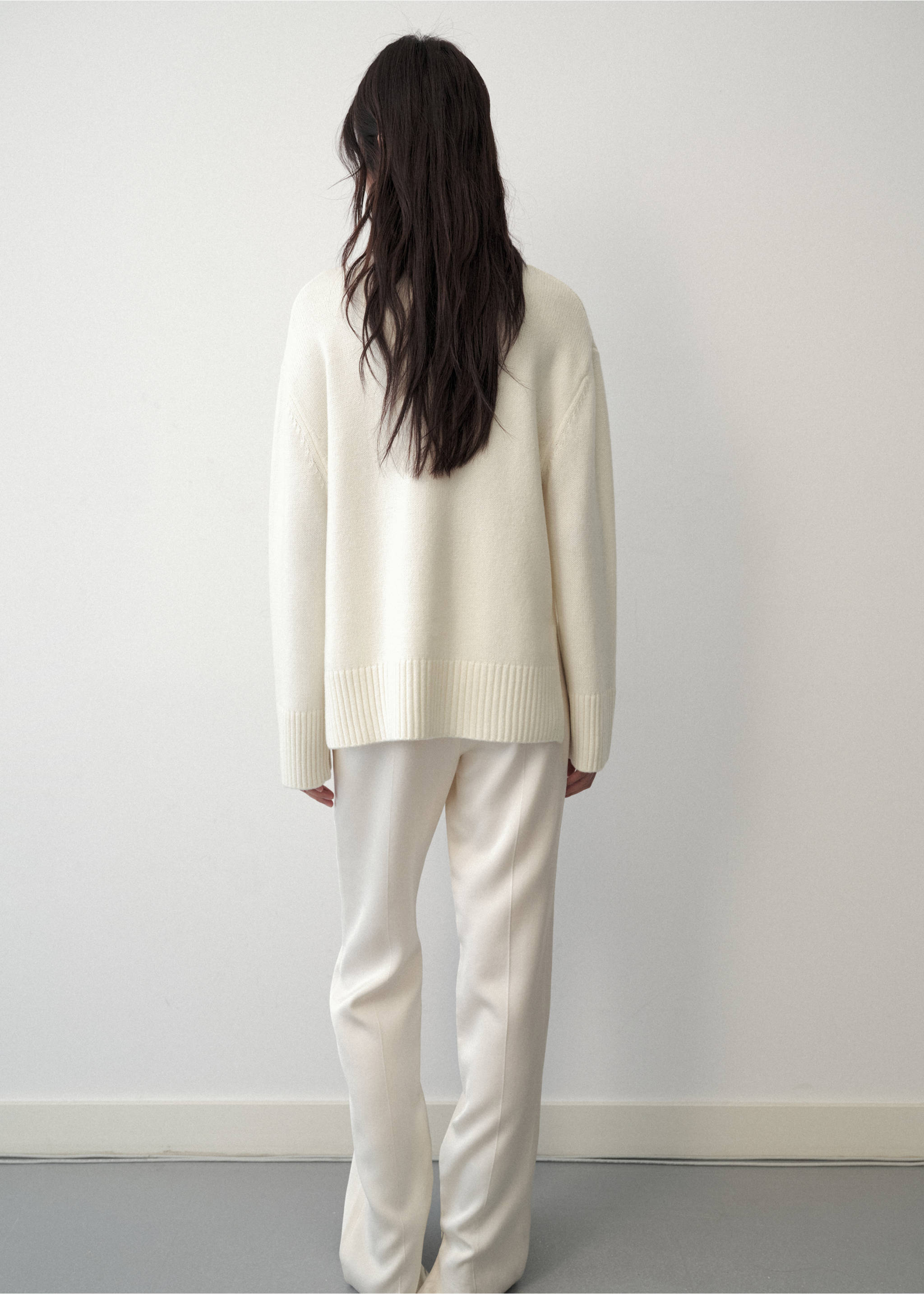 Sweater grisur - Reverse of the article, White. Ref: 37006339-00.