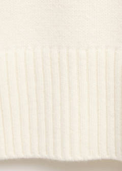 Turtleneck wool sweater — White 7