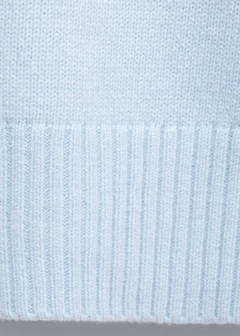 Turtleneck wool sweater — Sky Blue 7