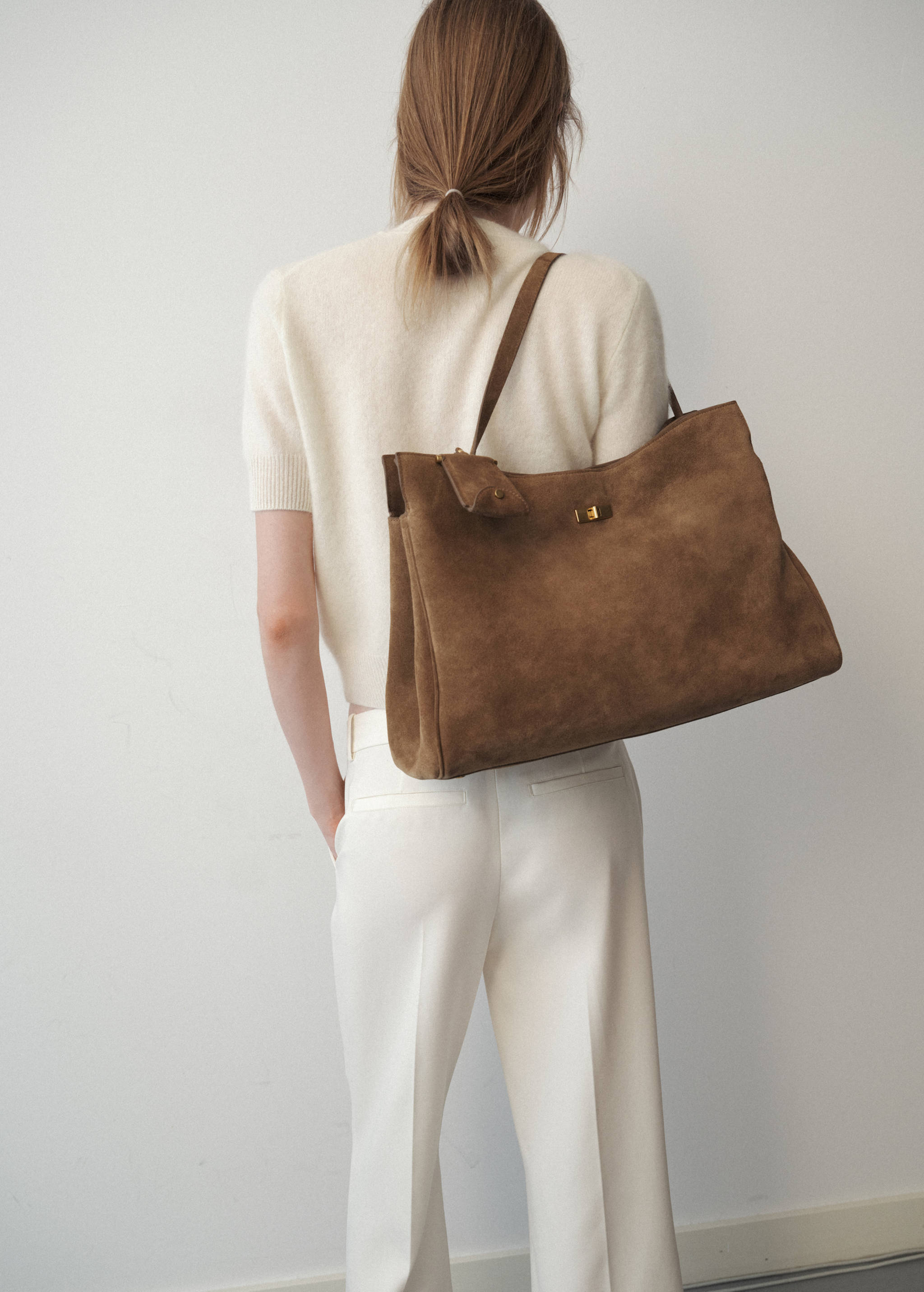 100% wool short-sleeved sweater - Reverse of the article