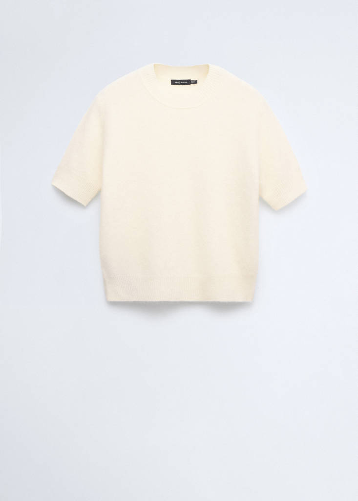 100% wool short-sleeved sweater - thumbnail 4