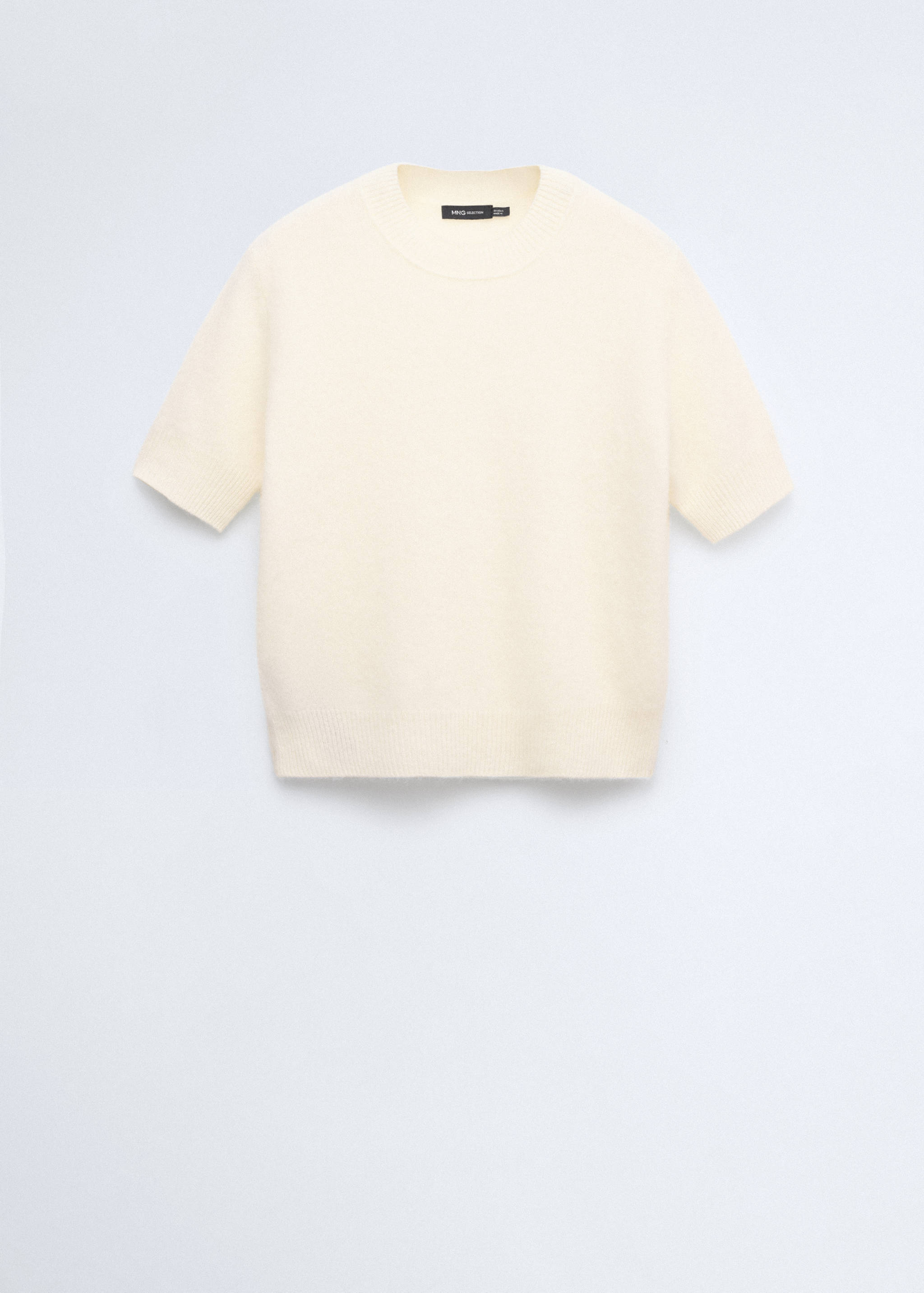 100% wool short-sleeved sweater - Article without model