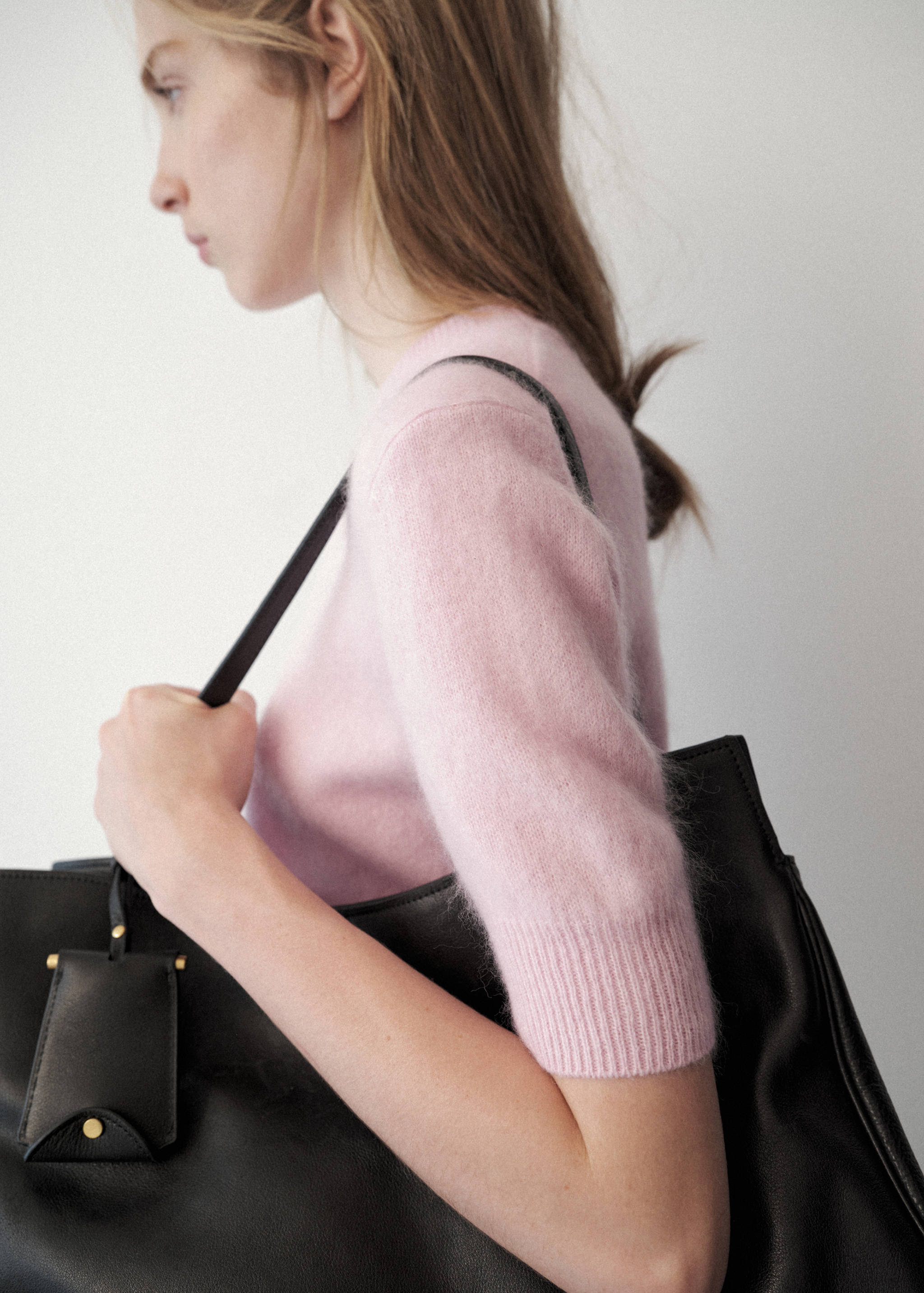 100% wool short-sleeved sweater - Details of the article 1
