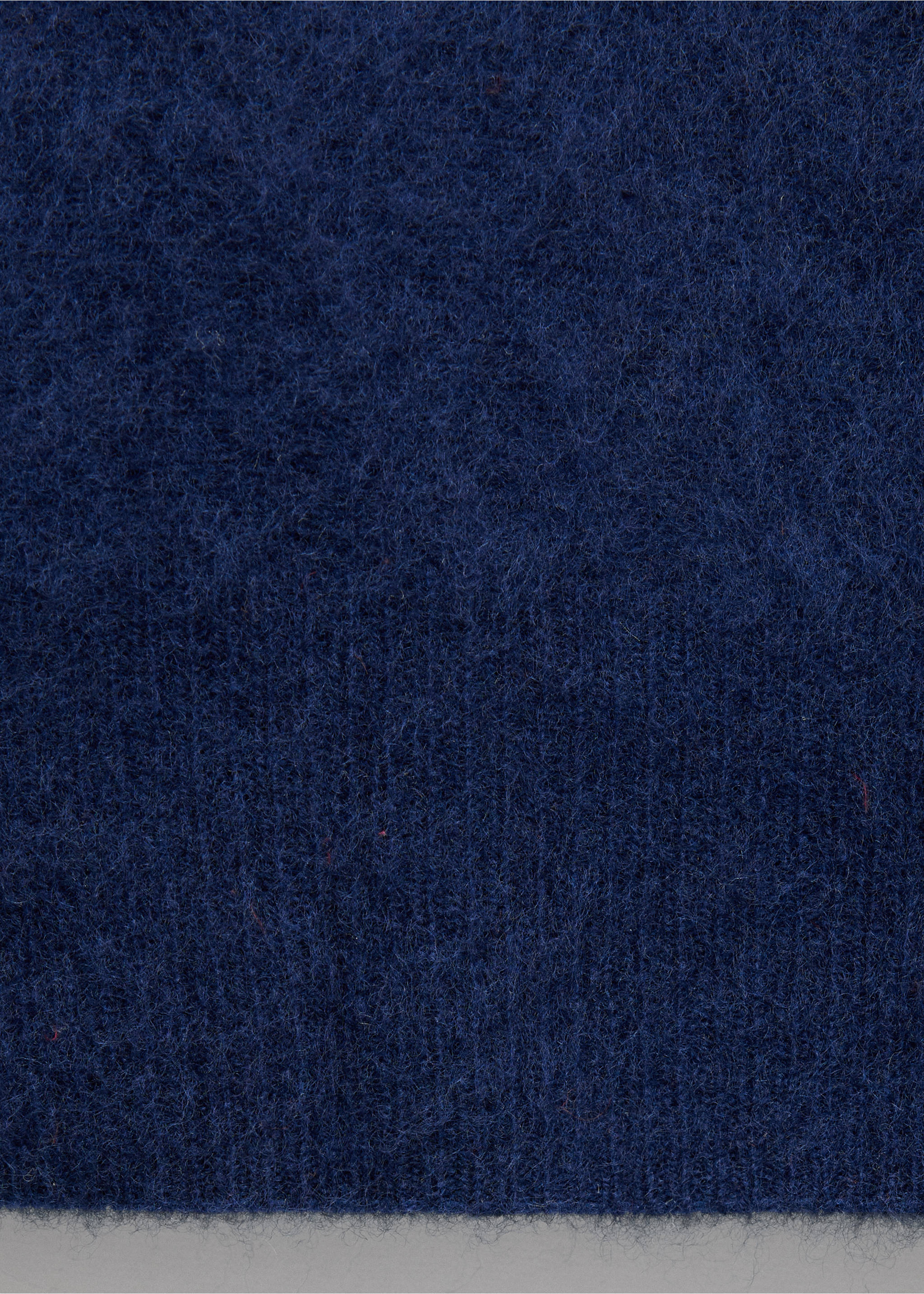Jersey 100% lana cuello polo - Detalle del artículo 0, Azul tinta. Ref: 37006342-00.