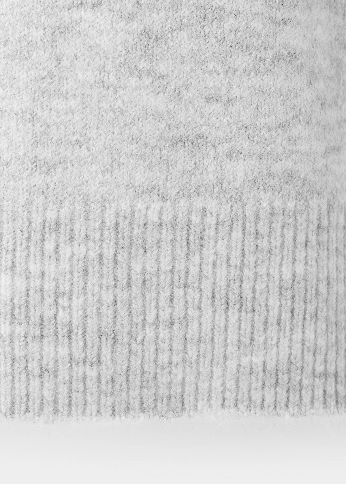 Sweater with rhinestpme details — Light Heather Grey
