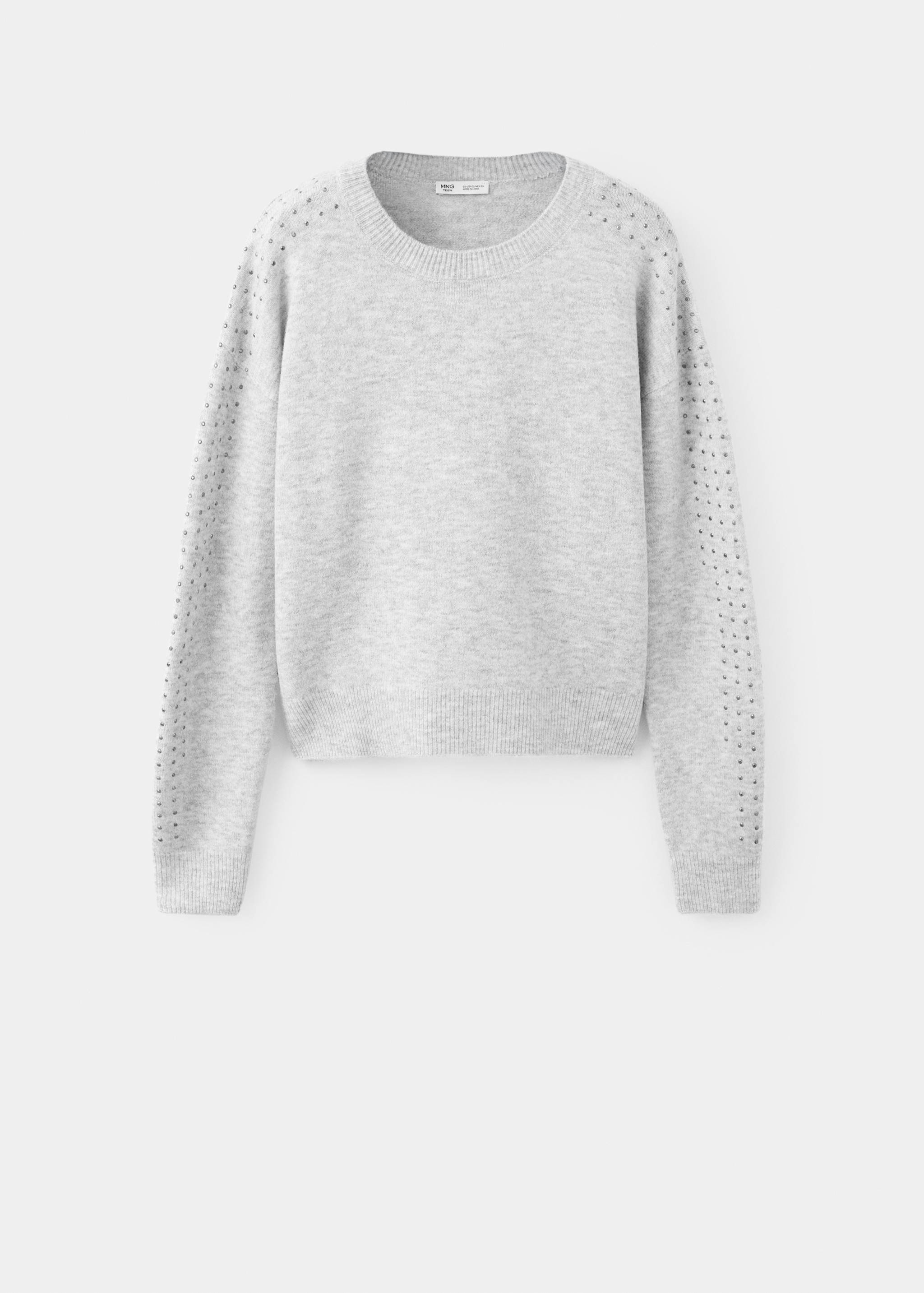 Knitted jersey with rhinestone detail - Article without model
