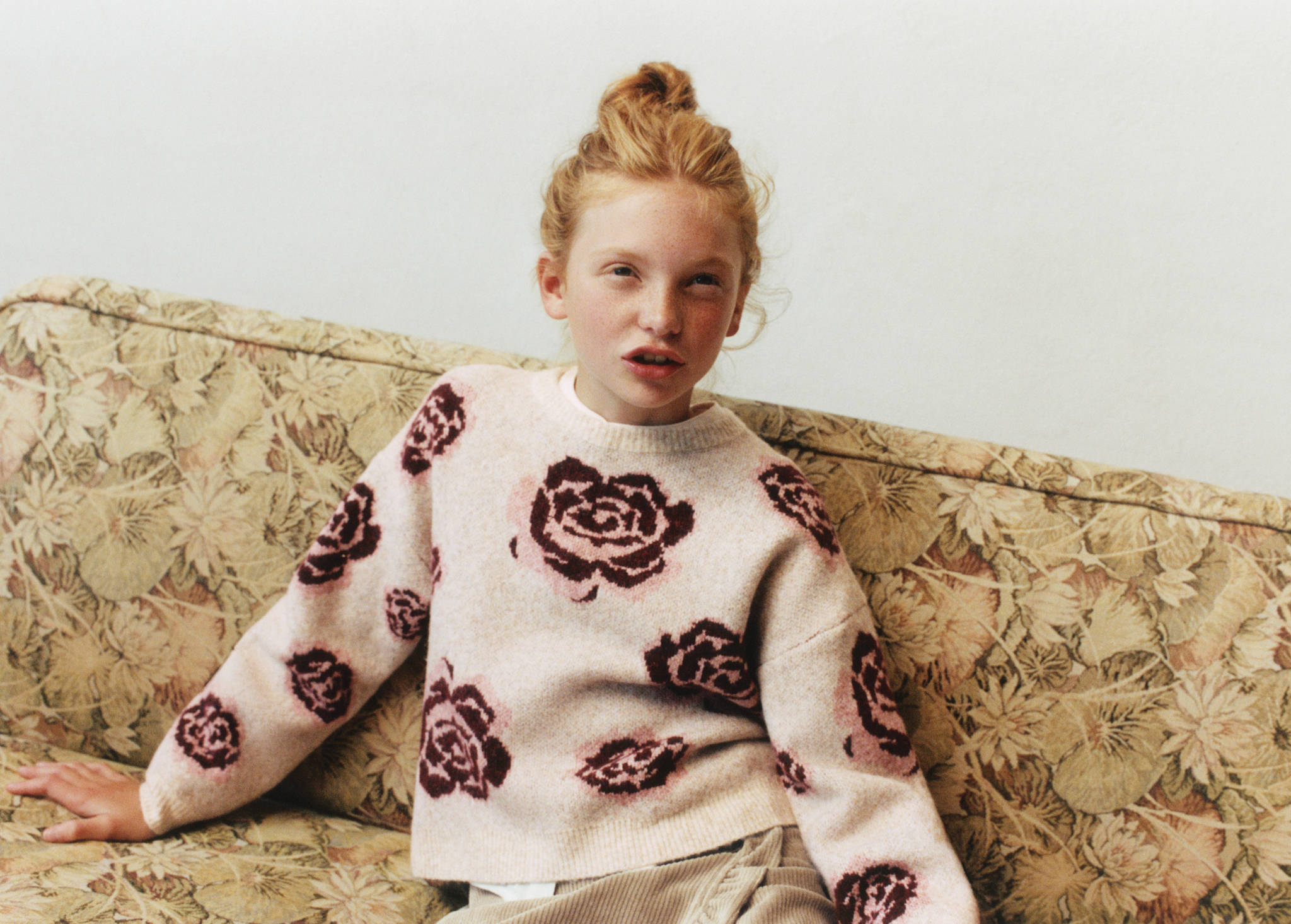 Flowers knit sweater - Panoramic plane
