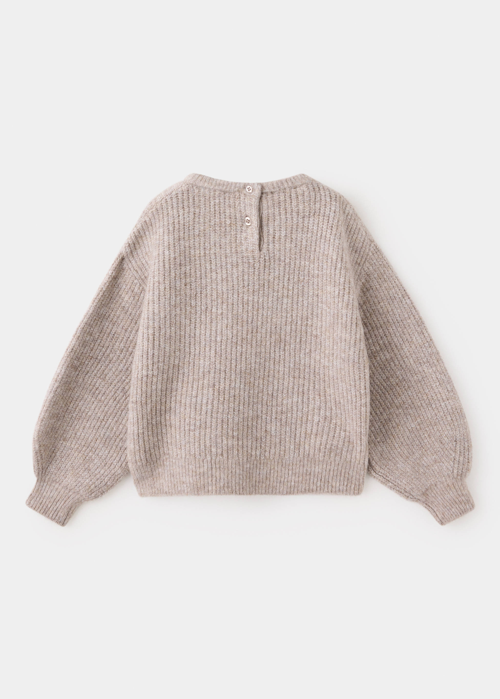 Oversized button-detail knit sweater - Reverse of the article