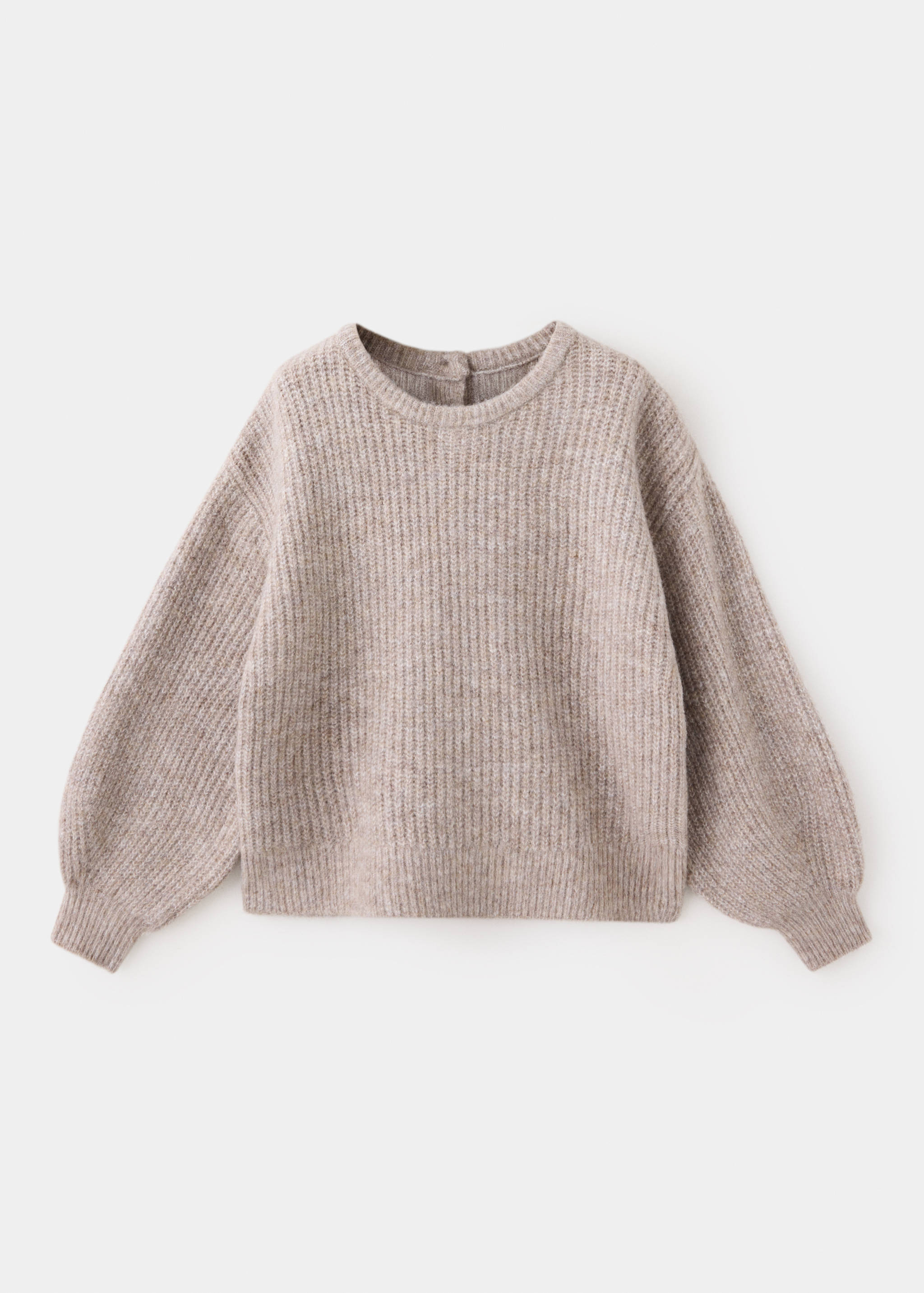 Oversized button-detail knit sweater - Article without model