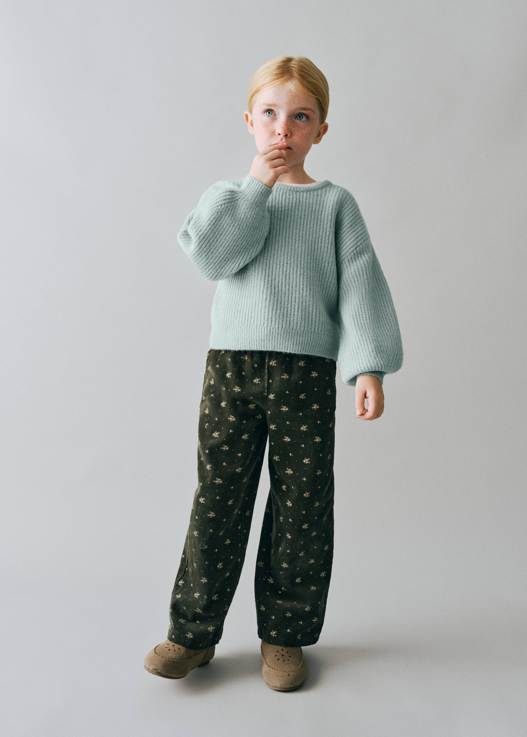 Pull maille oversize boutons - Plan général