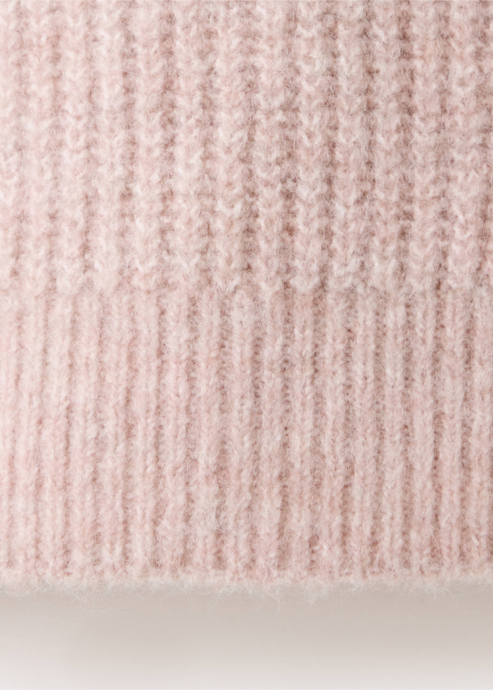 Oversized button-detail knit sweater - Details of the article 0, Pink. Ref: 37006347-00.