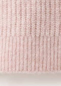Oversized button-detail knit sweater — Pink 7