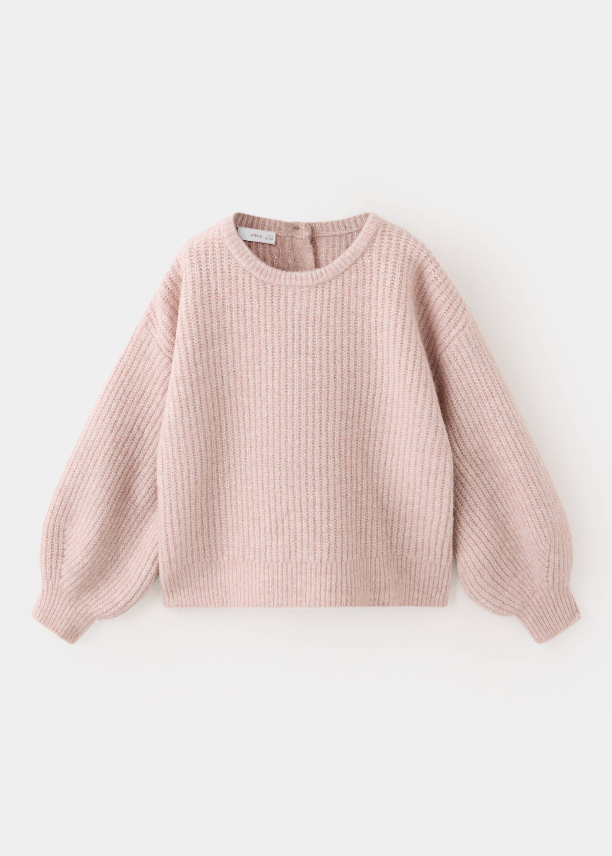 Oversized button-detail knit sweater - Article without model
