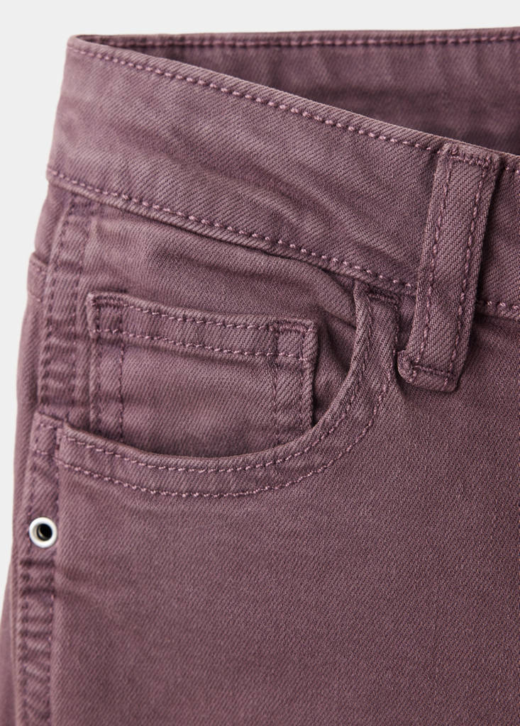 Trousers with metal eyelet details — Lilac