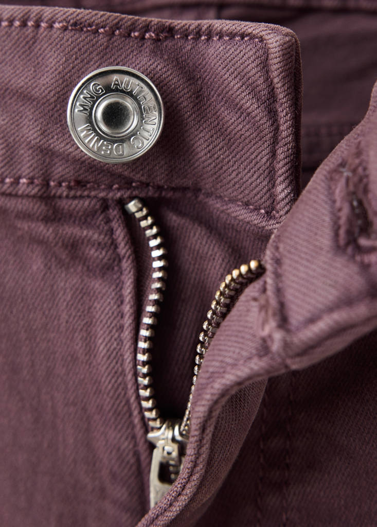 Trousers with metal eyelet details — Lilac