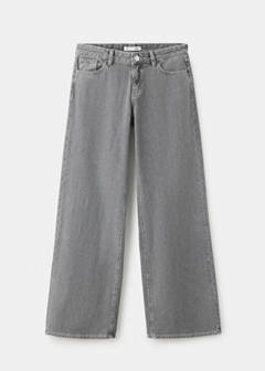 Wide leg striped jeans — Denim Grey 3