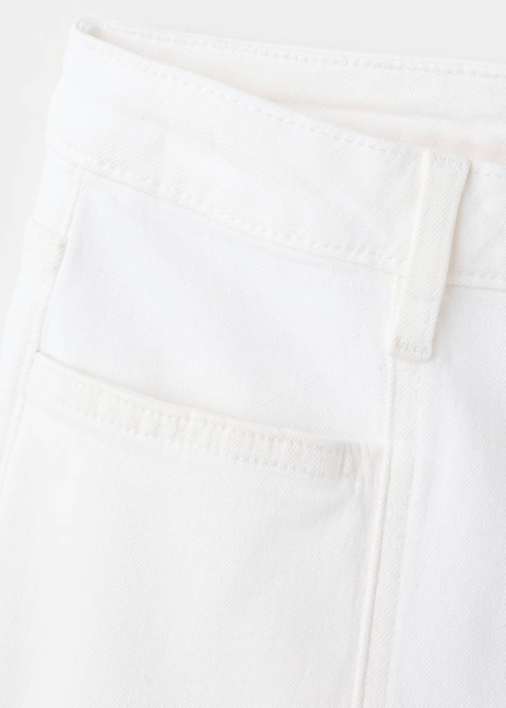 Wide-leg white wash jeans — Off White