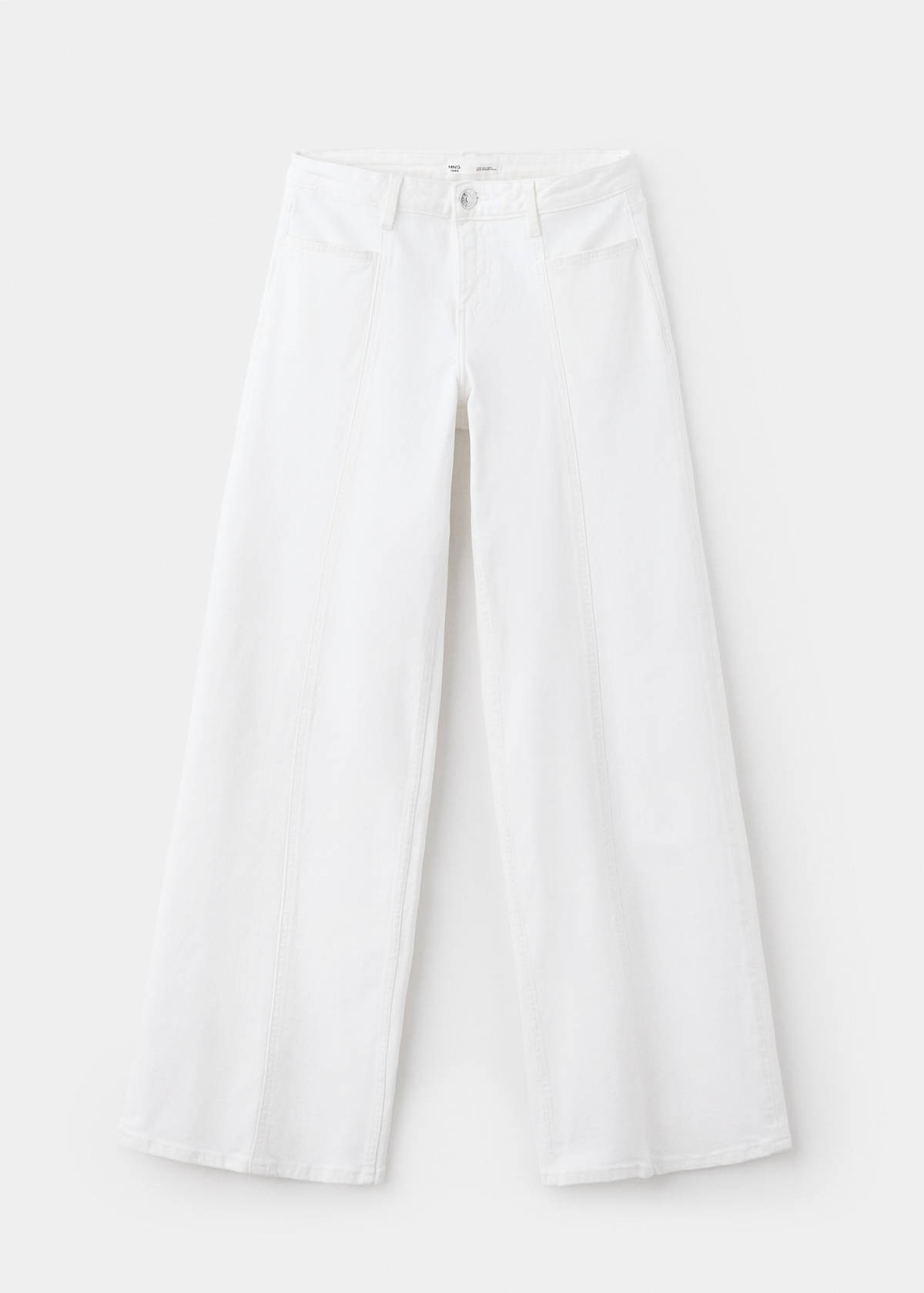 Wide-leg jeans with seam detail — Off White