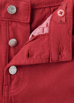Wide leg jeans with buttons — Red 5