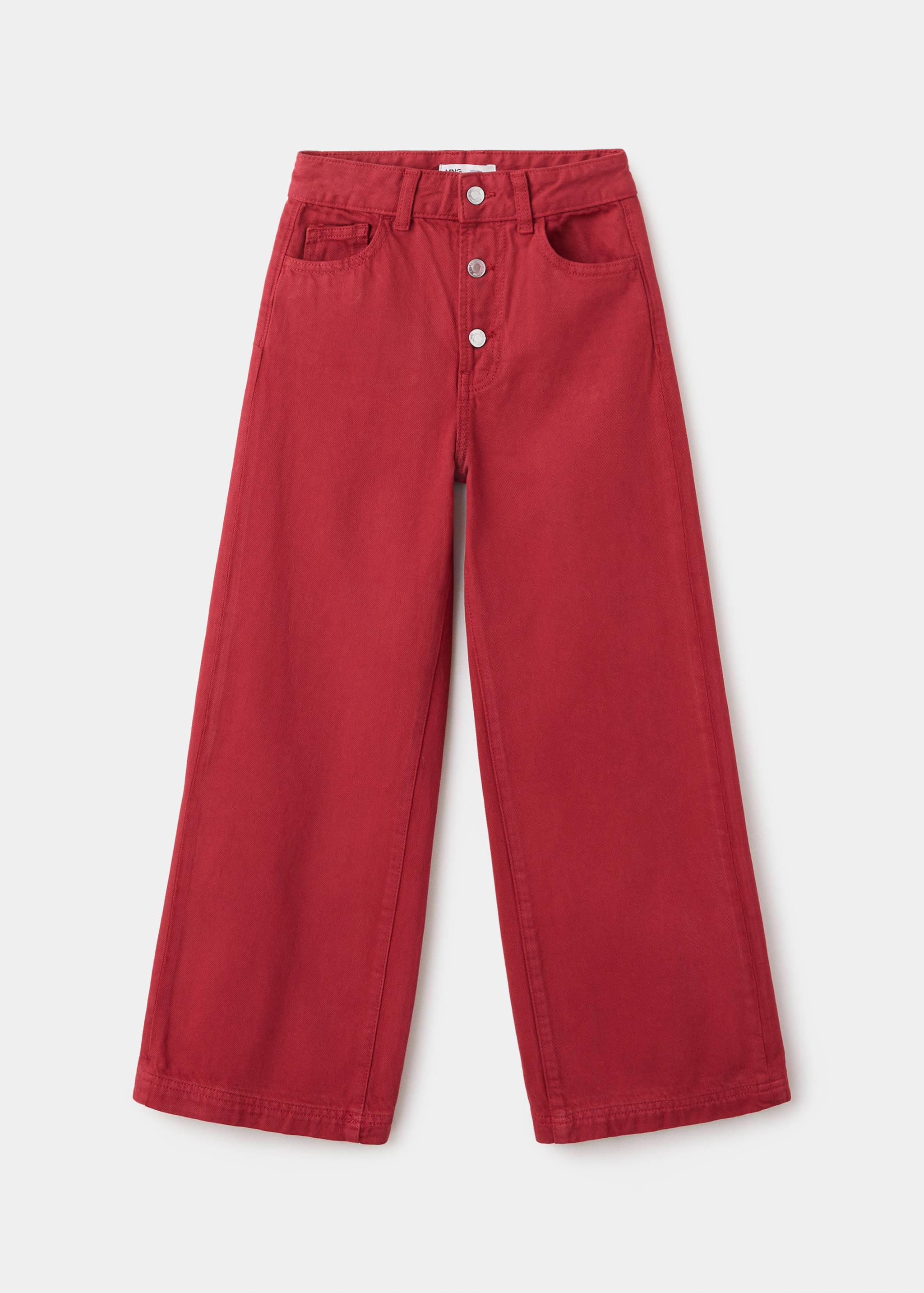 Calças de ganga wide leg com botões - Artigo sem modelo