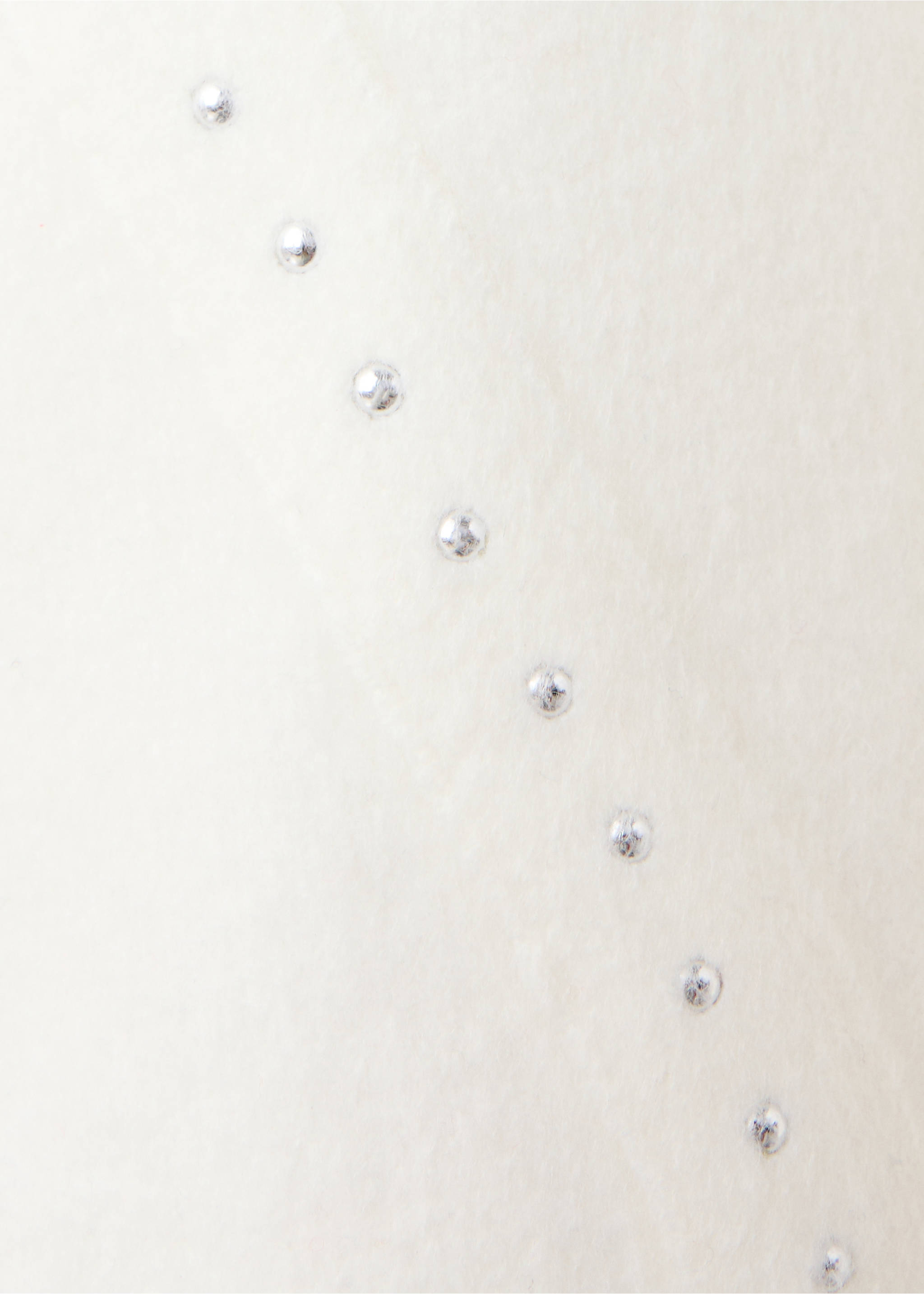 Jersey with stud detail - Details of the article 0, Off White. Ref: 37006358-00.