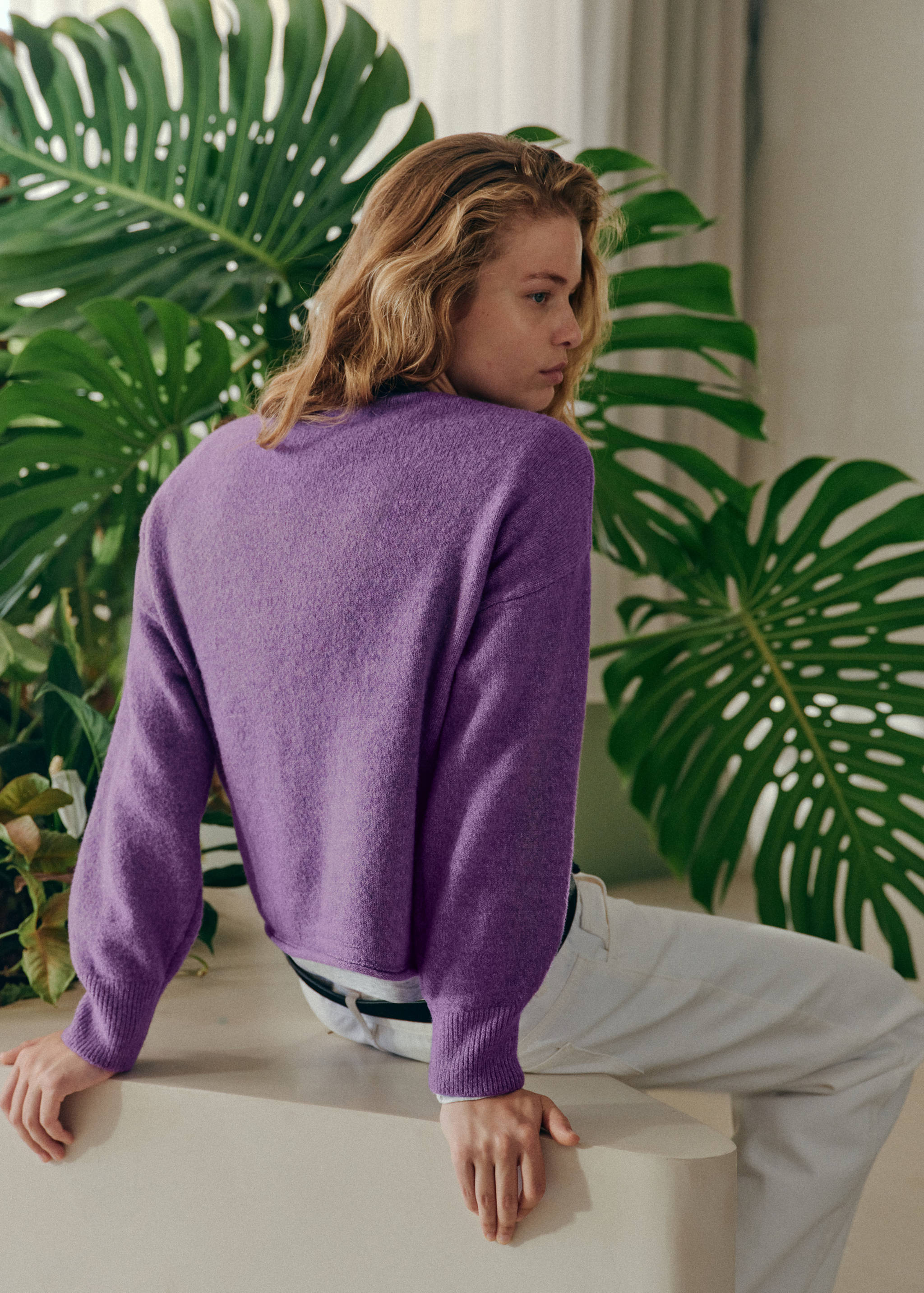 Pull en maille à col rond - Verso de l’article