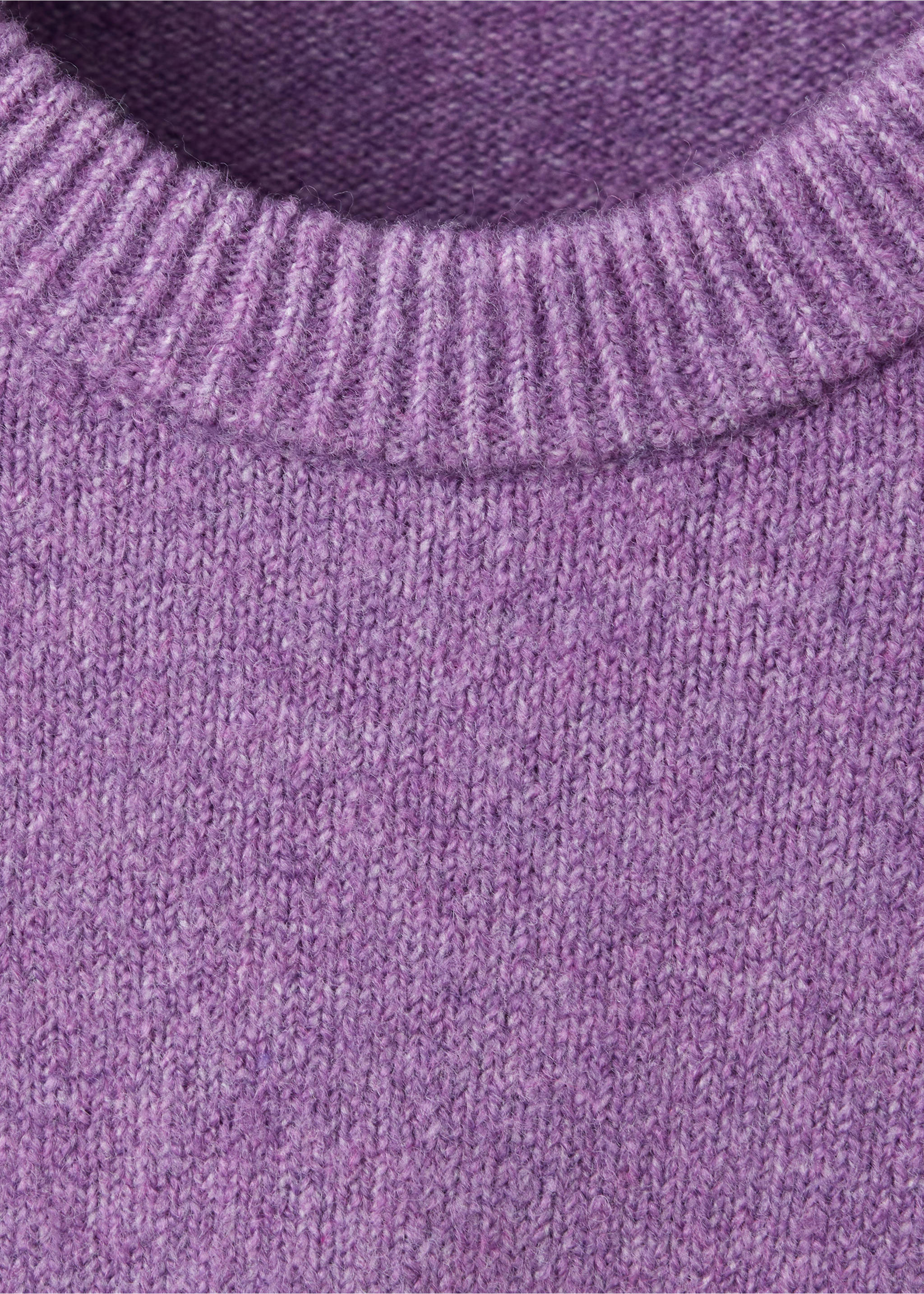 Pull en maille à col rond - Détail de l'article 8, Violet. Ref: 37006360-00.