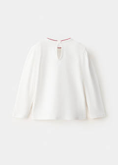 Cotton tee with embroidered text — Off White 5