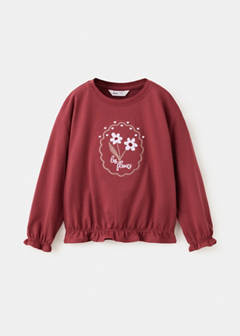 T-shirt with embroidered detail — Cherry 3