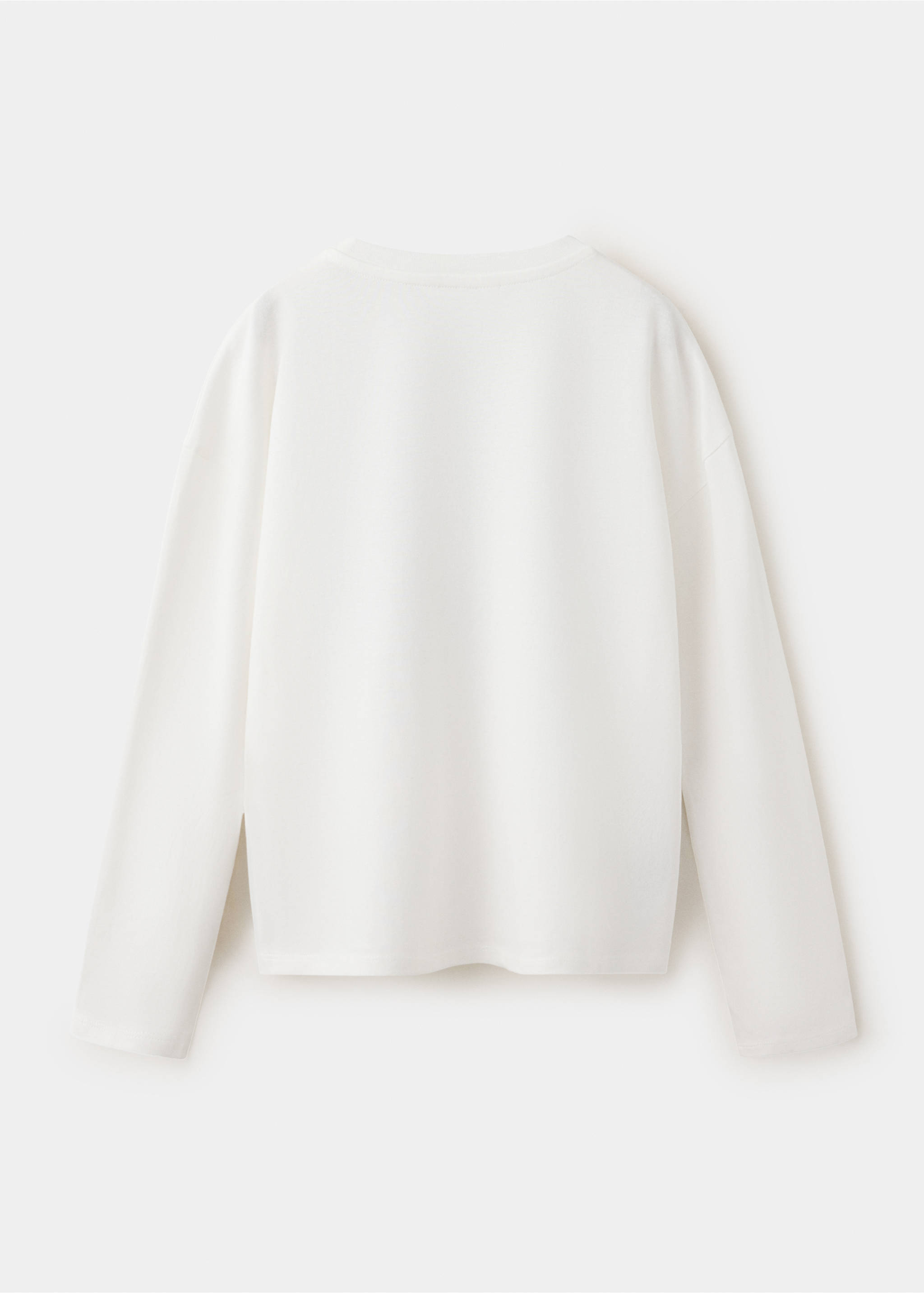 Floral-print cotton t-shirt - Reverse of the article, Off White. Ref: 37006370-00.