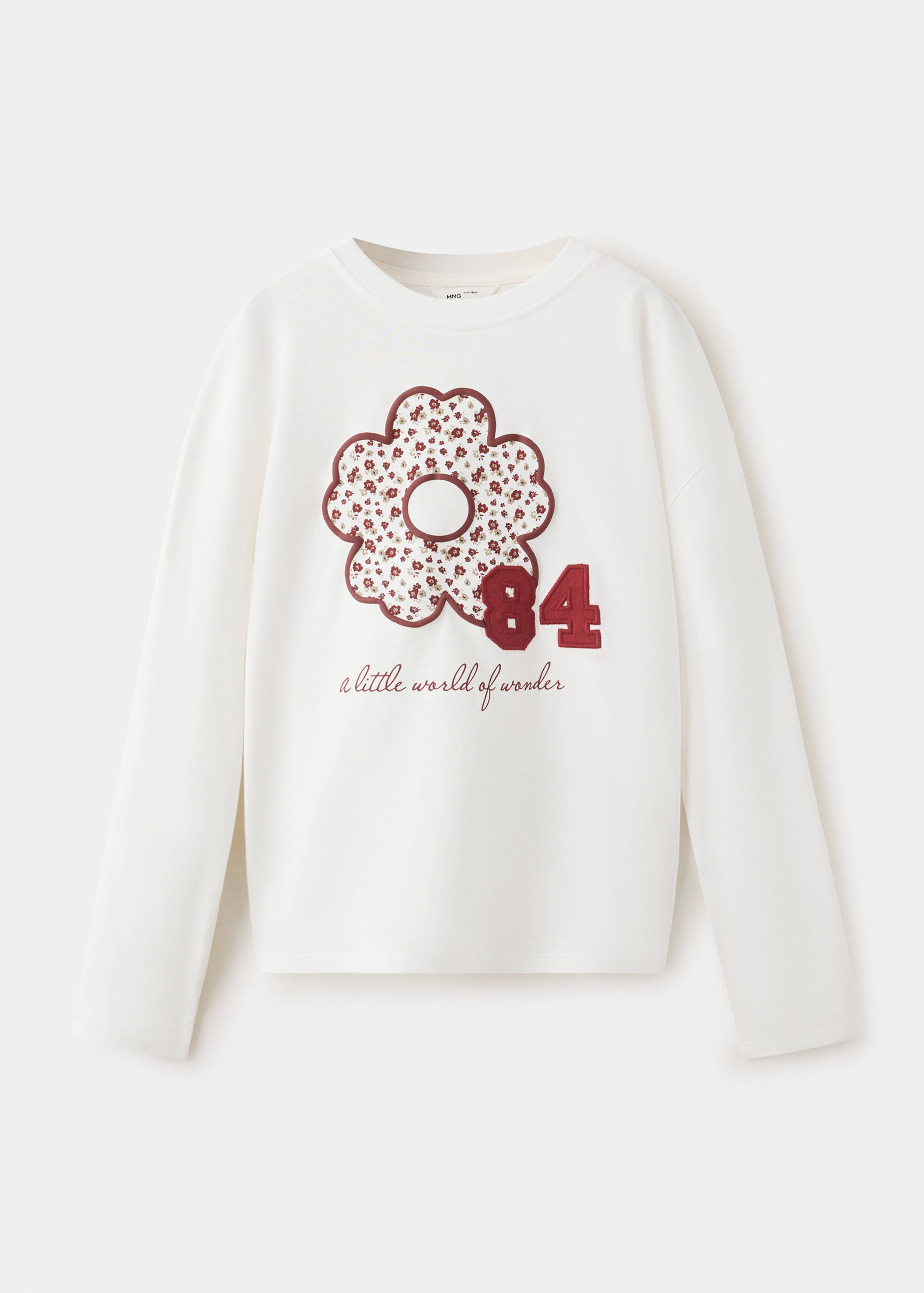 Floral-print cotton t-shirt - Article without model